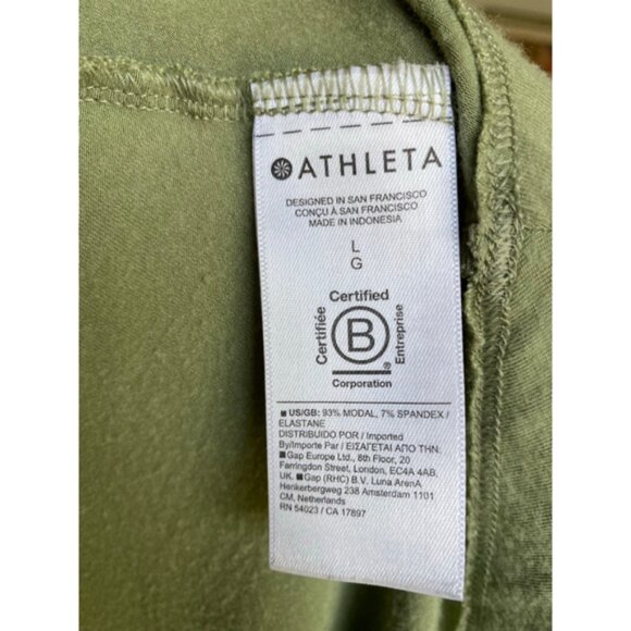 Athleta Modal Dress Minimal Travel Buttery Soft Lounge Neutral Summer - Picture 8 of 9